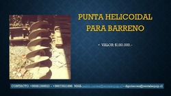 VENDO PUNTA HELICOIDAL PARA BARRENO