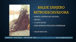 VENDO BALDE ZANJERO CATERPILLAR ORIGINAL