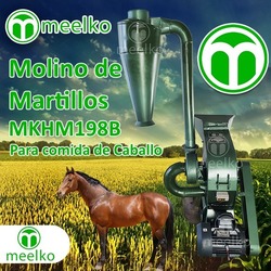 Molino triturador Meelko de biomasa a martillo electrico 360 kg
