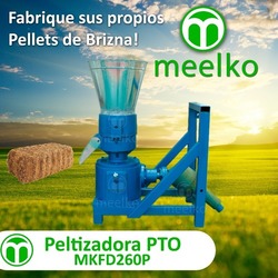 Maquina Meelko para pellets con madera 260 mm PTO