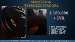 NEUMÁTICO PARA RETROEXCAVADORA