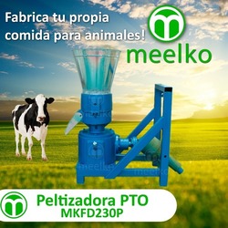 Máquina Meelko para pellets con madera 230 mm PTO